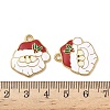 304 Stainless Steel Enamel Pendants STAS-L300-012G-06-3