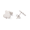 Non-Tarnish 201 Stainless Steel Stud Earring Findings EJEW-A071-04P-2