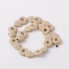 Synthetic Lava Rock Bead Strands G-N0093-17-2