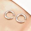 316 Surgical Stainless Cuff Earrings EJEW-C160-04P-1