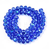 Electroplate Glass Beads Strands EGLA-A034-T8mm-L26-3