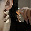 Iron Dangle Stud Earrings FS-WG0B059-01-1