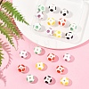 20Pcs 5 Colors Handmade Porcelain Beads PORC-FS0001-19-8