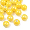 Glazed Porcelain Round Beads PORC-S489-10mm-10-1
