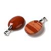 Natural Red Jasper Pendants G-Z055-03P-17-2