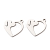 201 Stainless Steel Pendants STAS-F368-03A-P-1