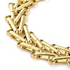 304 Stainless Steel Triangle Link Chain Bracelets for Women BJEW-G712-10G-2