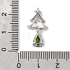 Brass Micro Pave Cubic Zirconia Pendants KK-L258-01P-C01-3