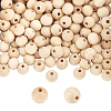 Natural Unfinished Wood Round Beads WOOD-PH0008-91-10mm-1