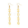 Number 2026 304 Stainless Steel Dangle Earrings FS-WGCED5C-01-2