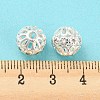 Brass Micro Pave Cubic Zirconia Beads KK-H452-26S-4