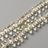 Electroplate Glass Beads GLAA-WH0023-29C-1