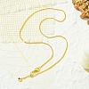 1mm Rack Plating Brass Box Chain Adjustable Slider Necklaces for Women Men MAK-L044-08G-3