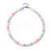 Acrylic Beaded Kids Necklaces NJEW-JN04708-02-4