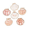 Electroplate Sea Shell Pendants SSHEL-S262-32-1