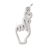 304 Stainless Steel Pendants STAS-R135-09P-1