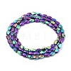 Electroplate Glass Beads Strands EGLA-G036-A-FP01-2
