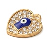 Alloy Enamel Rhinestone Glass Pendants X1-ENAM-U003-02G-11-2
