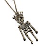 Vintage Alloy Halloween Skeleton Pendant Necklaces WG70F82-01-2
