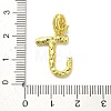 Rack Plating Brass Micro Pave Cubic Zirconia European Dangle Charms KK-L210-015G-J-3