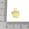 Brass Micro Pave Clear Cubic Zirconia Pendants KK-E111-46G-03-3