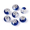 Transparent Resin Rondelle European Beads RESI-N044-02C-1