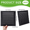 Aluminum Square Wall Vent Grille Cover AJEW-WH0410-220A-02-3