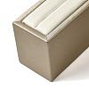 2Pcs 2 Styles Imitation Leather Jewelry Ring Display Stands ODIS-K005-07-3