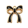 Rack Plating Alloy Enamel Pendants X1-ENAM-S021-04G-F-1