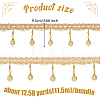 Curtain Plastic Beaded Fringe Trim OCOR-WH0090-69D-2