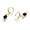 Brass Enamel Huggie Hoop Earrings EJEW-T014-19G-01-NF-3