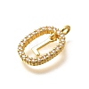 Brass Micro Pave Cubic Zirconia Pendants ZIRC-P123-01G-L01-2