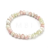 AB Color Faceted Rondelle Glass Beaded Stretch Bracelets for Women BJEW-PH01820-07-2