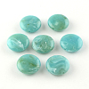 Flat Round Imitation Gemstone Acrylic Beads OACR-R051-04-1