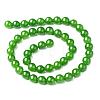 Natural Chinese Jade/Taiwan Jade Round Beads Strands GSR063-3