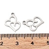 316 Surgical Stainless Steel Charms STAS-Q314-21P-3