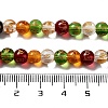 Transparent Baking Paint Glass Beads Strands GLAA-G114-01A-5