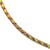 Braided Polycotton Cord Necklaces Making MAK-F038-B-P-2
