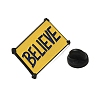 Word Believe Zinc Alloy Brooches JEWB-O014-02-3