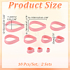 PP Plastic Cookie Cutters DIY-WH0504-927-2