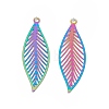 201 Stainless Steel Pendants X-STAS-B038-05MC-2
