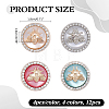 16Pcs 4 Styles Resin Shank Buttons BUTT-ME0001-47-2