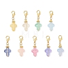 9Pcs Glass Pendant Decorations HJEW-JM03929-01-2