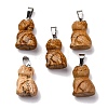 Natural Picture Jasper Pendants G-B127-08P-08-2