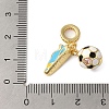 Rack Plating Brass Enamel European Dangle Charms KK-P279-48G-3