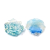 Two Tone Opaque Resin & Glitter Powder Cabochons RE-CBA7537-03-3