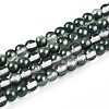 Baking Paint Transparent Glass Beads Strands DGLA-N011-4mm-07-1