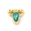 Alloy Rhinestone Pendants X-PALLOY-D330-02G-02B-1