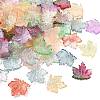 90Pcs 9 Colors Baking Paint Transparent Glass Pendants DGLA-CJ0001-05-8
