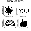 US 1 Set PET Hollow Out Drawing Painting Stencils DIY-MA0001-72-2